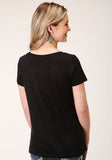WOMENS SHORT SLEEVE KNIT POLY RAYON JERSEY SHORT SLEEVE  TEE TOP