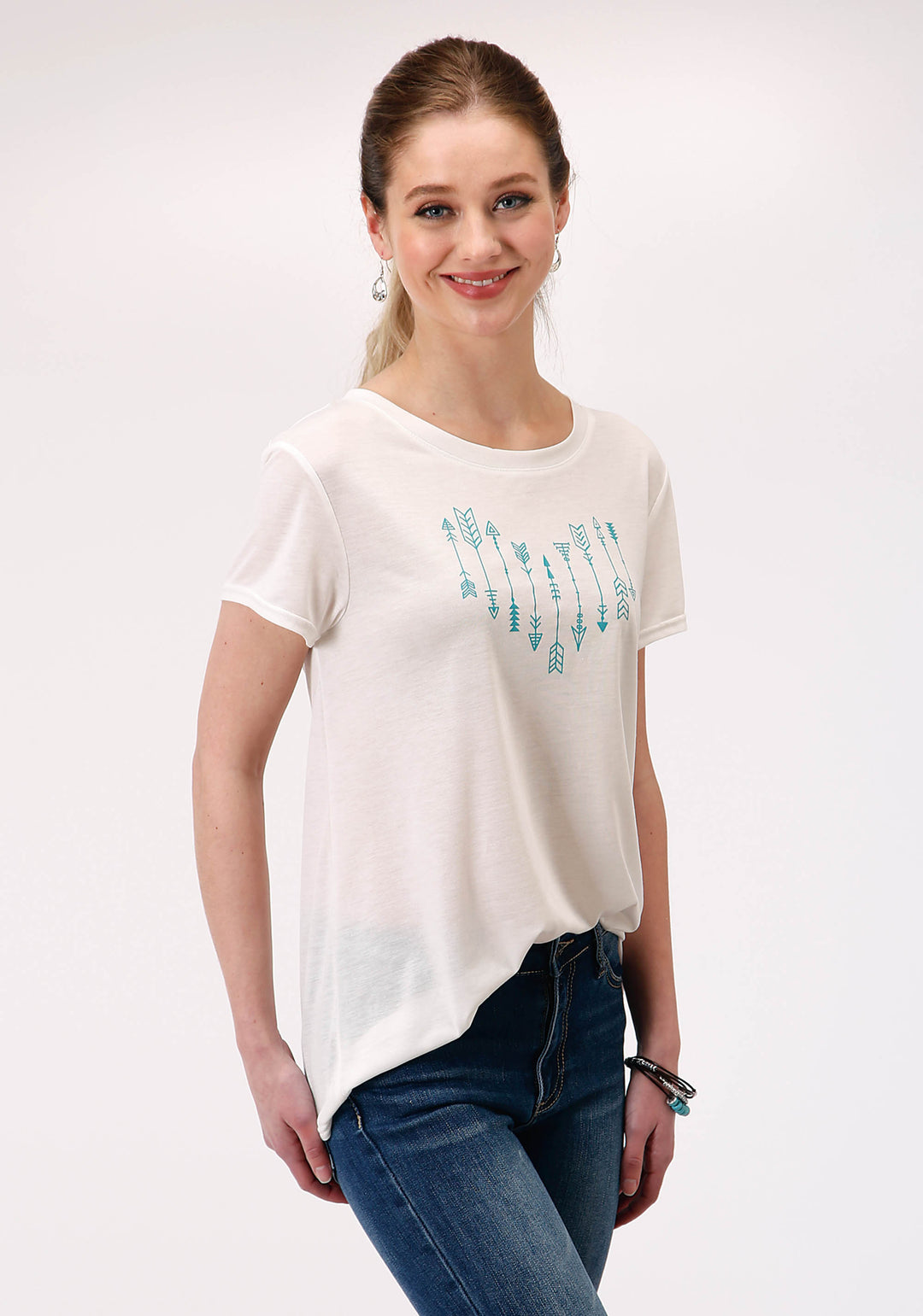 WOMENS SHORT SLEEVE KNIT POLY RAYON JERSEY SHORT SLEEVE  TEE TOP