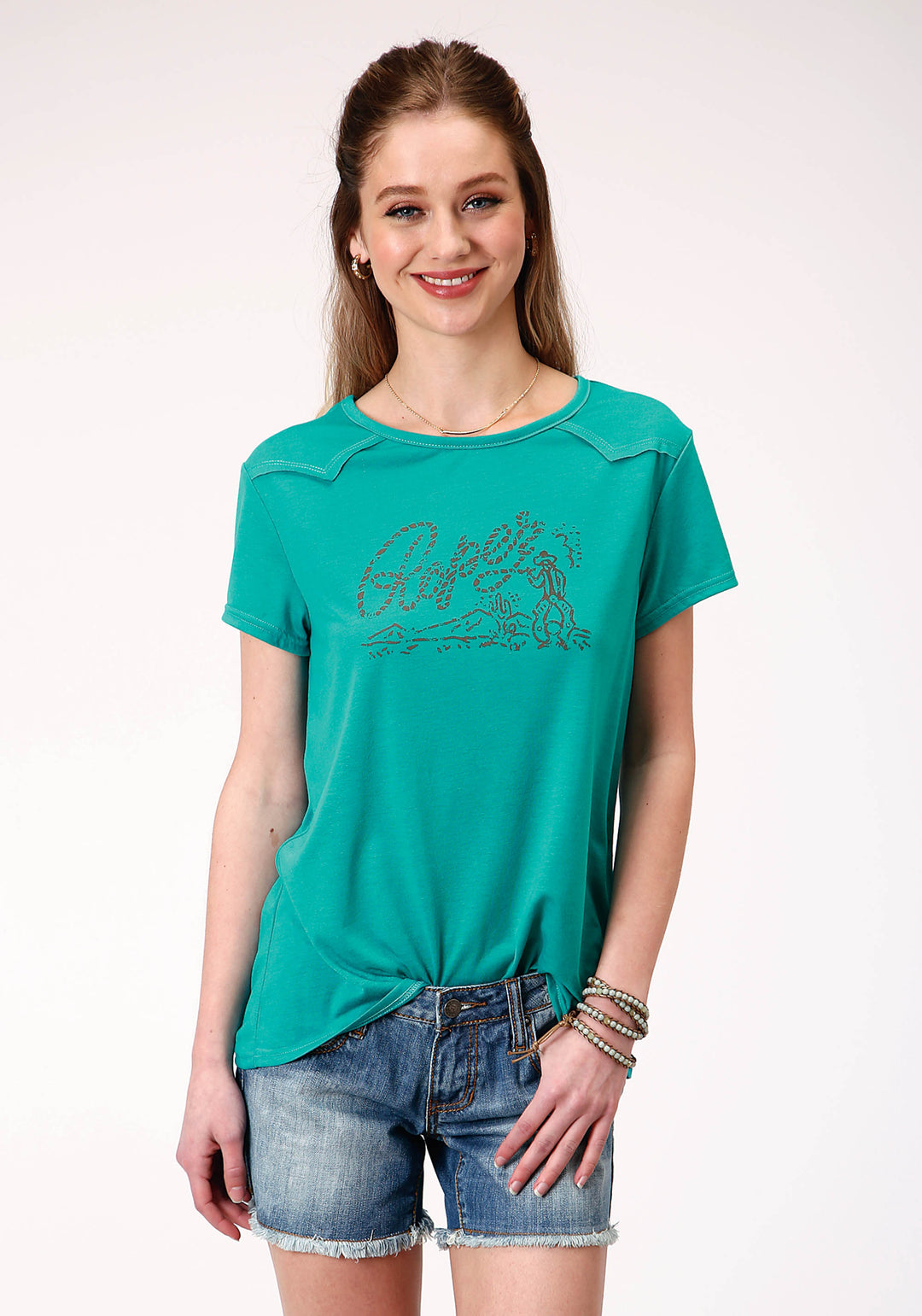 WOMENS SHORT SLEEVE KNIT POLY RAYON JERSEY SHORT SLEEVE  TEE TOP