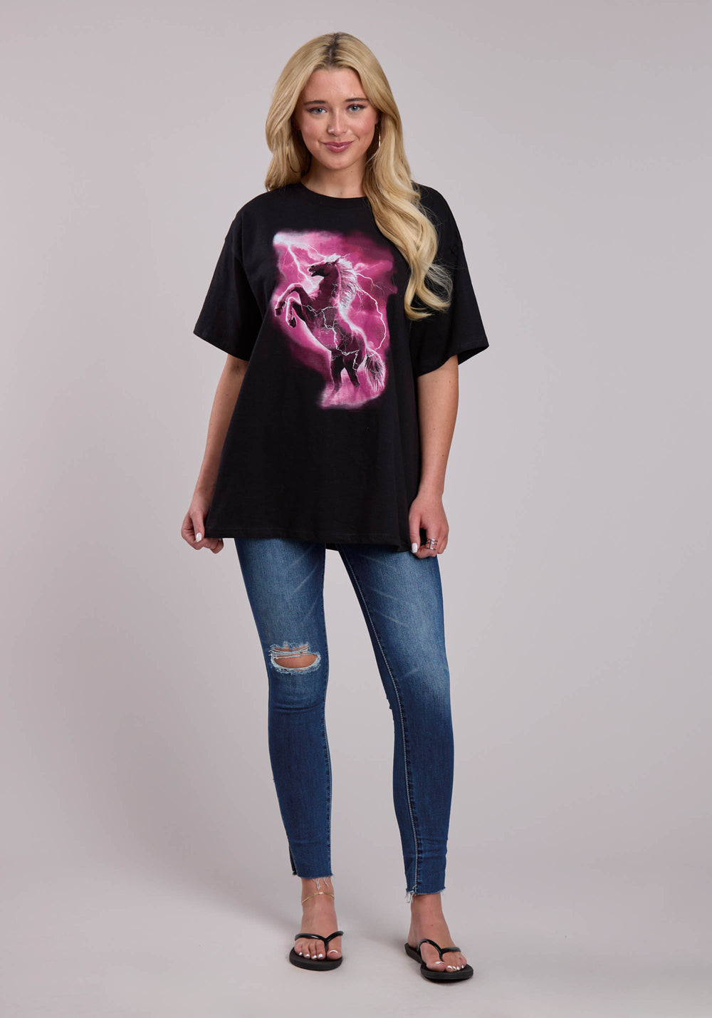 WOMENS ROPER SLUB JERSEY OVERSIZED SHORT SLEEVE SHIRT