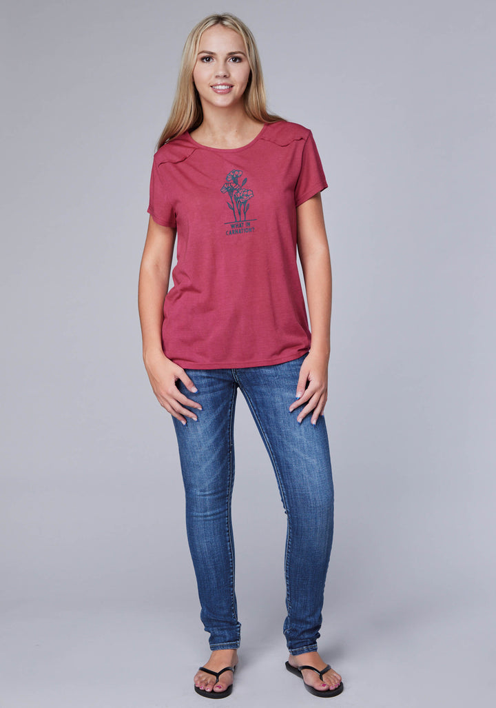 WOMENS POLY RAYON KNIT JERSEY TEE SHORT SLEEVE PULLOVER WESTERN SHIRT