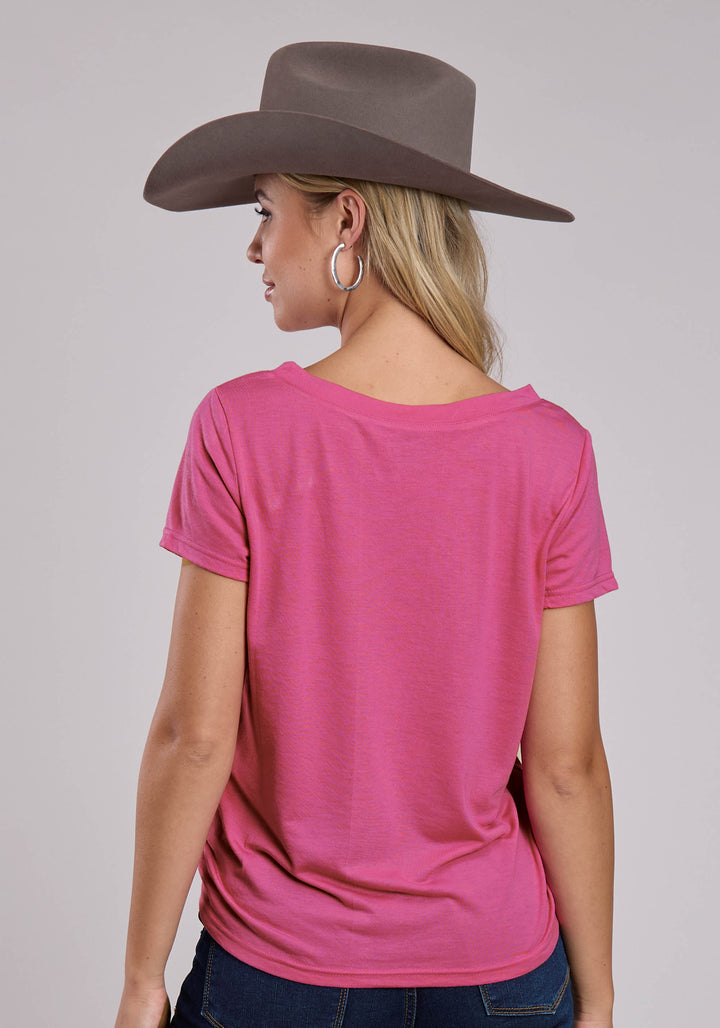 WOMENS ROPER POLY RAYON JERSEY SHORT SLEEVE SHIRT