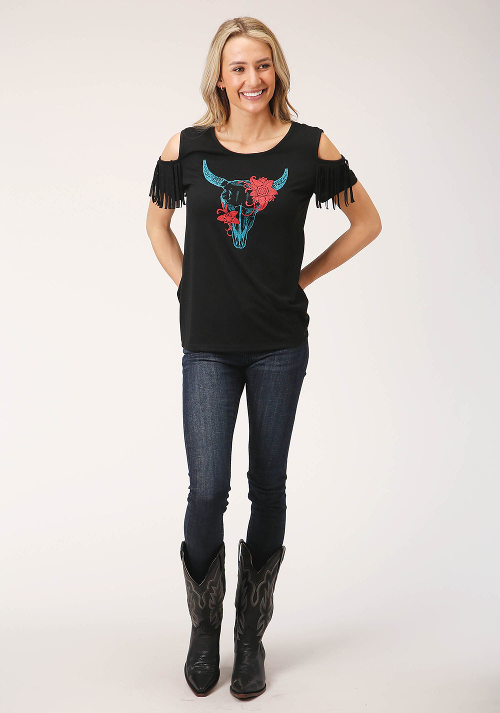 WOMENS SHORT SLEEVE KNIT POLY RAYON SHORT SLEEVE  SCOOP NECK TEE TOP