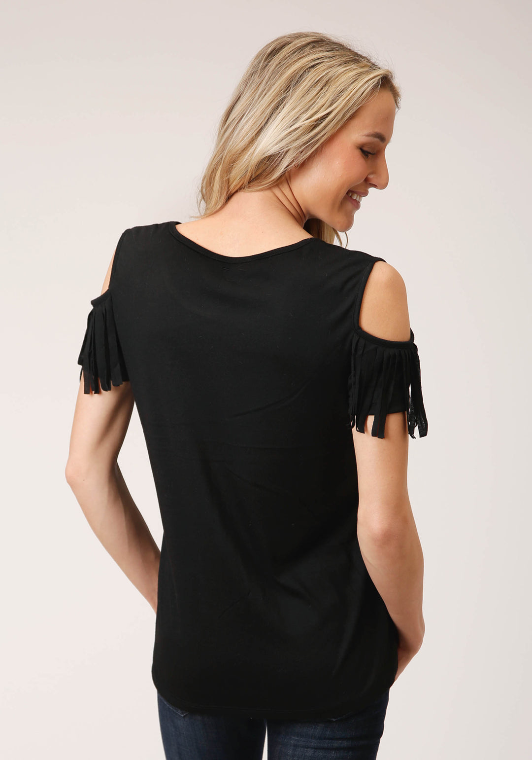 WOMENS SHORT SLEEVE KNIT POLY RAYON SHORT SLEEVE  SCOOP NECK TEE TOP