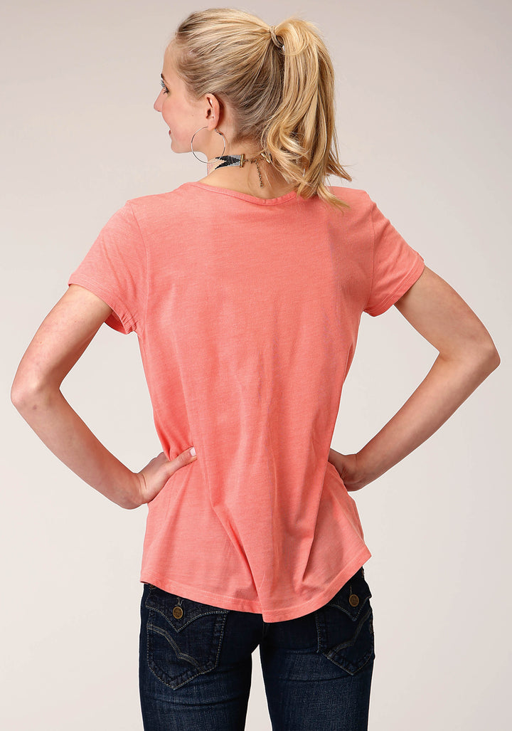 WOMENS SHORT SLEEVE KNIT POLY RAYON JERSEY SHORT SLEEVE  TEE TOP