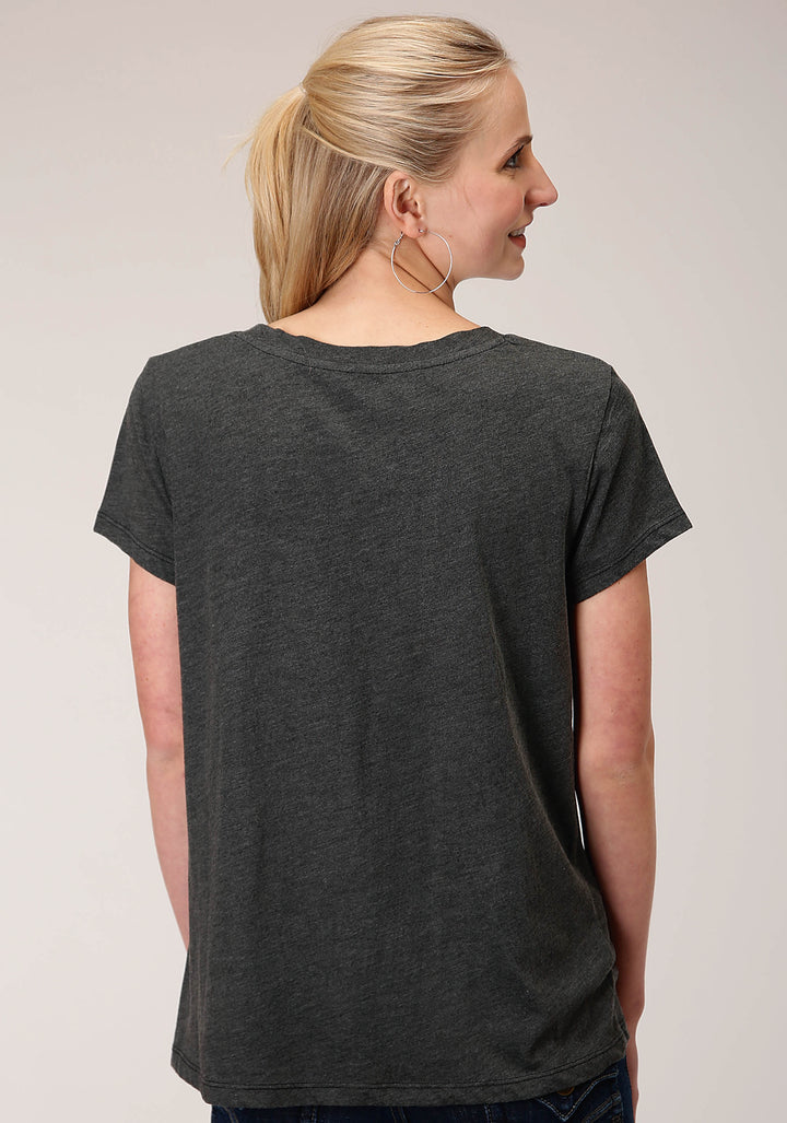 WOMENS SHORT SLEEVE KNIT POLY RAYON JERSEY SHORT SLEEVE  BOXY FIT TEE TOP