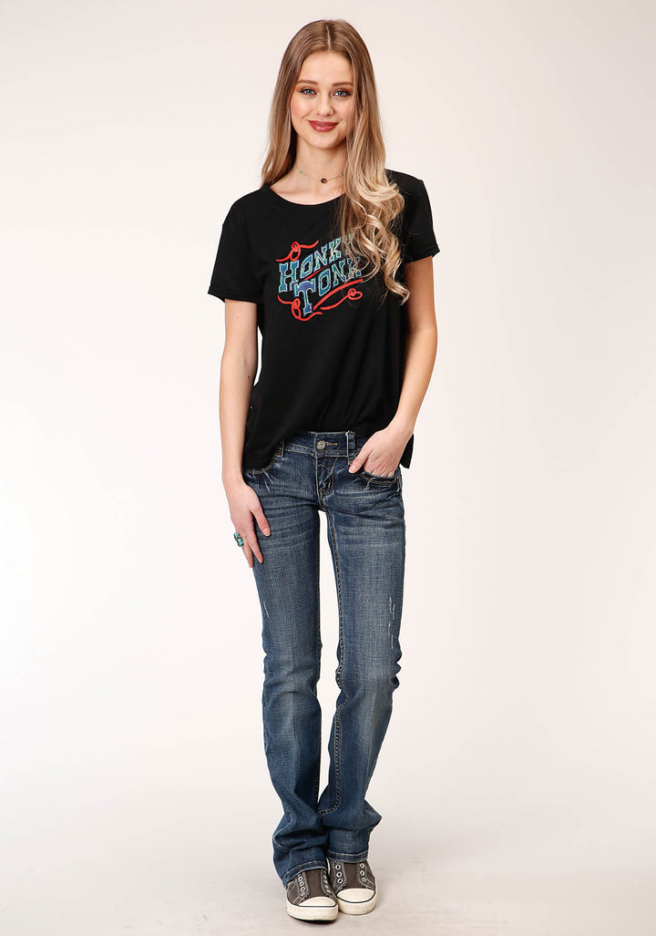 WOMENS SHORT SLEEVE KNIT POLY RAYON JERSEY TEE SHIRT TOP