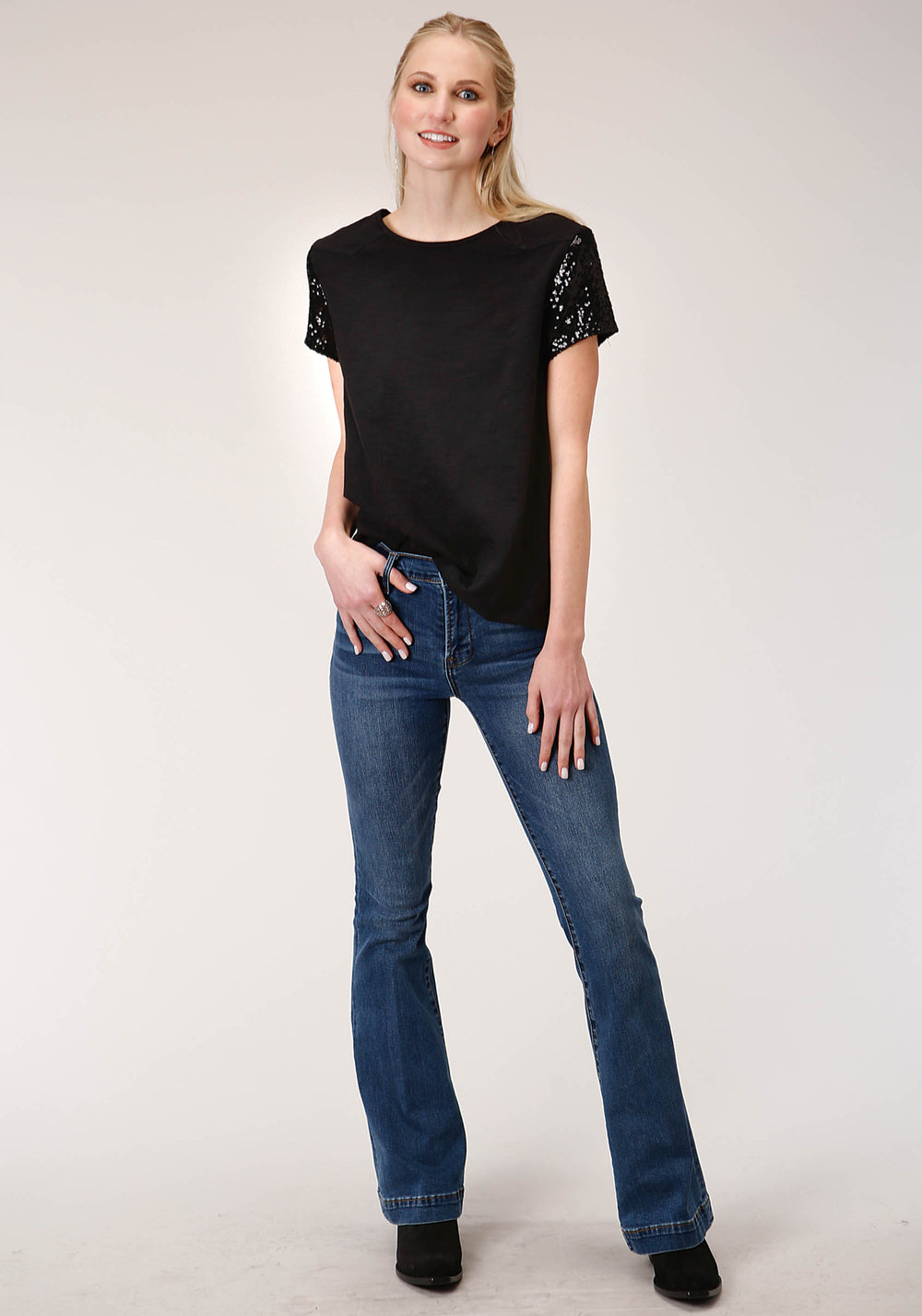 WOMENS SHORT SLEEVE KNIT  COTTON SLUB JERSEY SHORT SLEEVE  TEE TOP