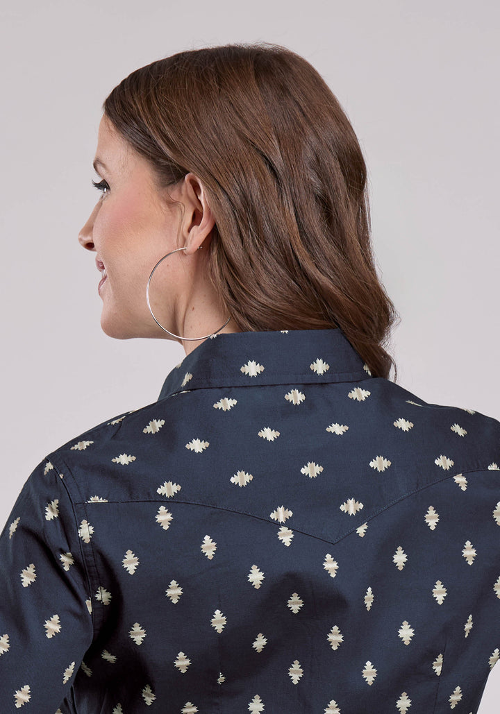 WOMENS ROPER OMBRE AZTECS LONG SLEEVE SNAP SHIRT
