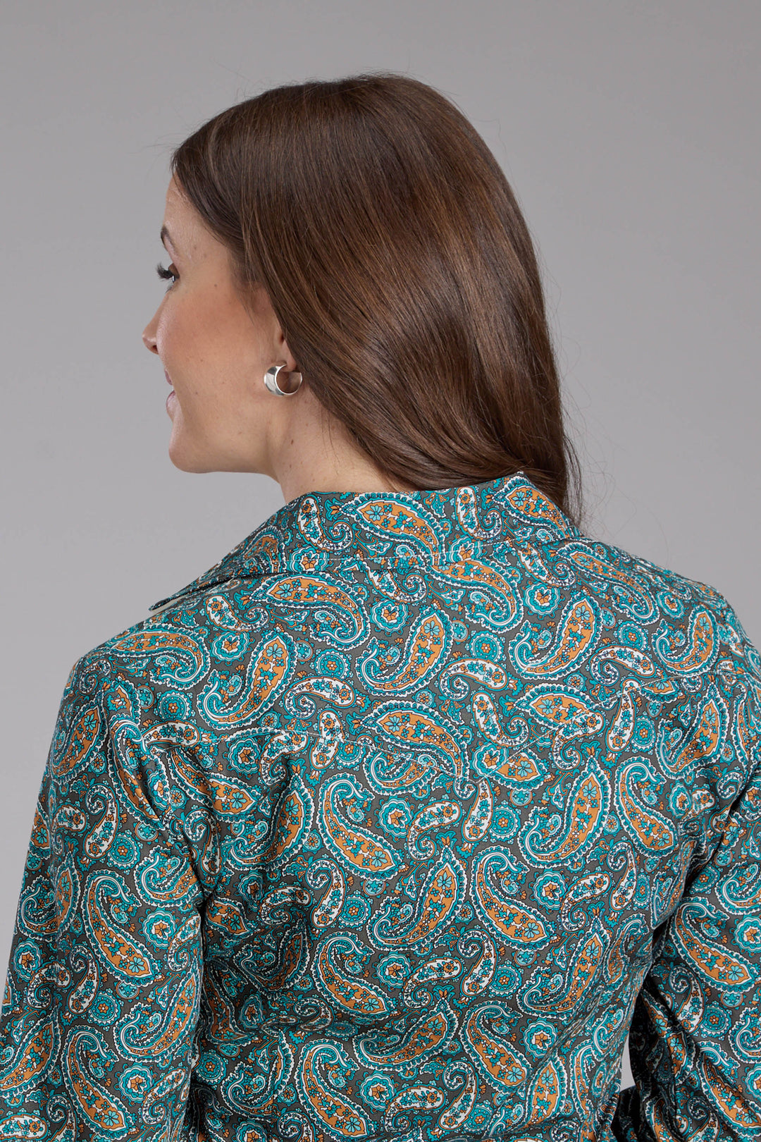 WOMENS DUSK PAISLEY LONG SLEEVE SNAP WESTERN SHIRT