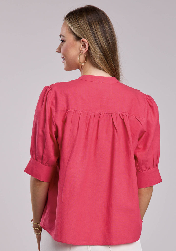 WOMENS ROPER FOUR POINT FOULARD WESTERN BLOUSE