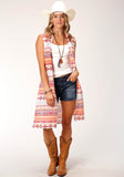 WOMENS SLEEVELESS AZTEC PRINT RAYON DRESS