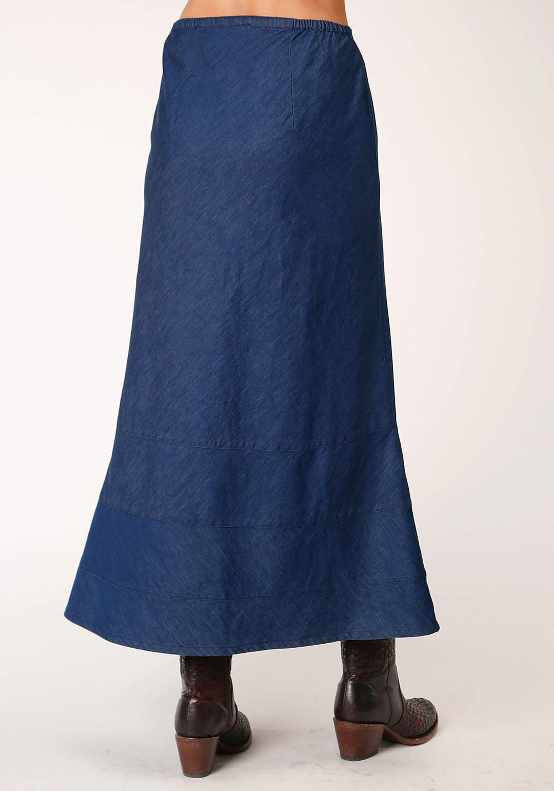 WOMENS 5.5 OZ DENIM BIAS CUT SKIRT