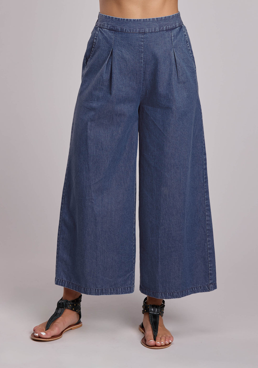 WOMENS ROPER DENIM PALAZZO PANTS