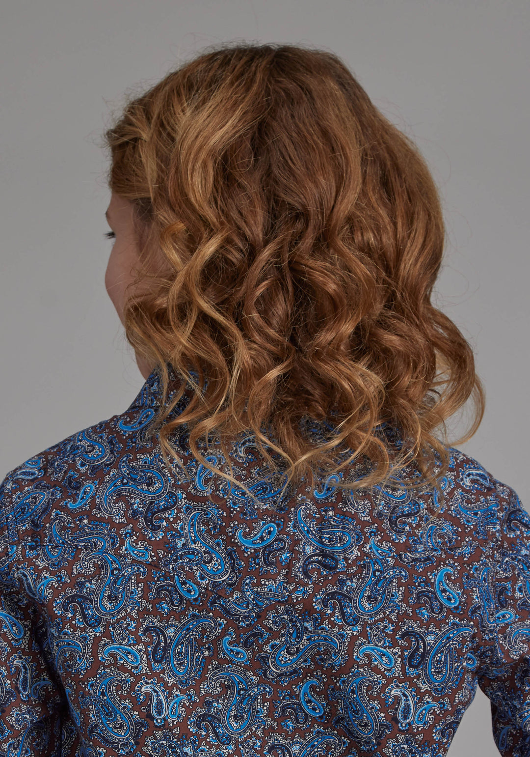 GIRLS RIVER PAISLEY LONG SLEEVE SNAP WESTERN SHIRT