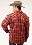 MENS LONG SLEEVE SNAP SHERPA LINED FLANNEL SHIRT JACKET