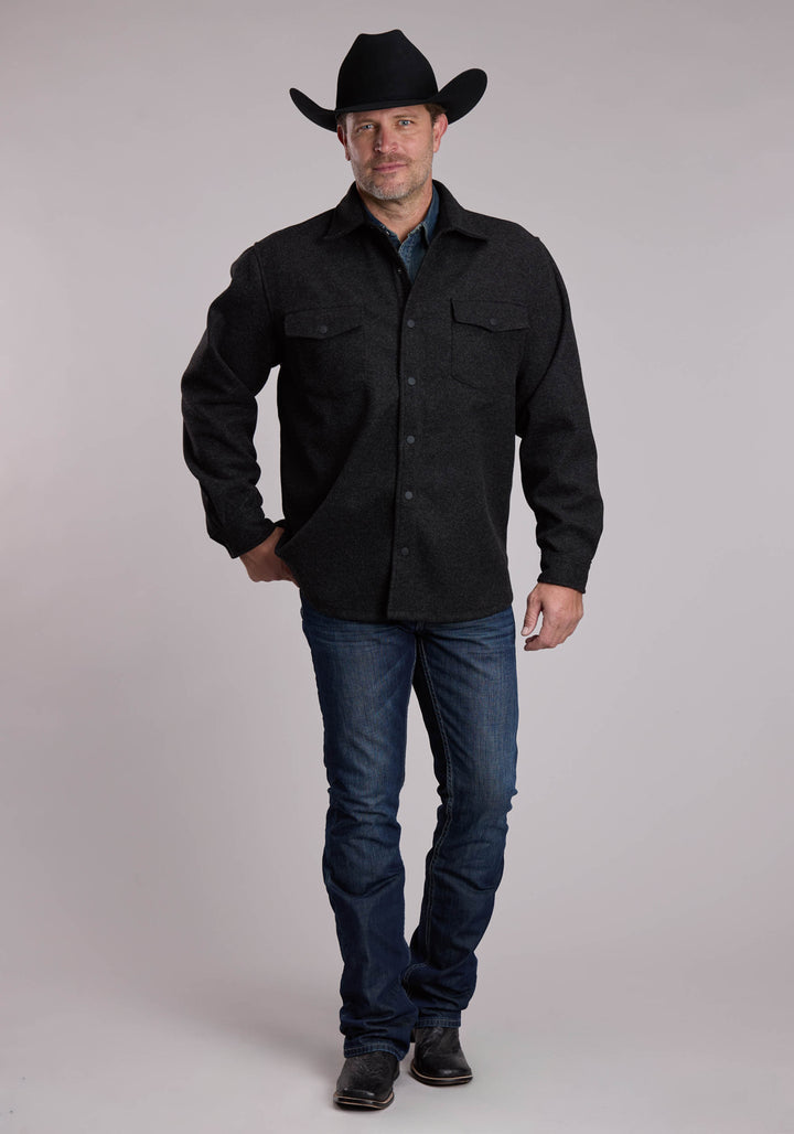 MENS ROPER WESTERN BUTTON UP SHIRT JACKET