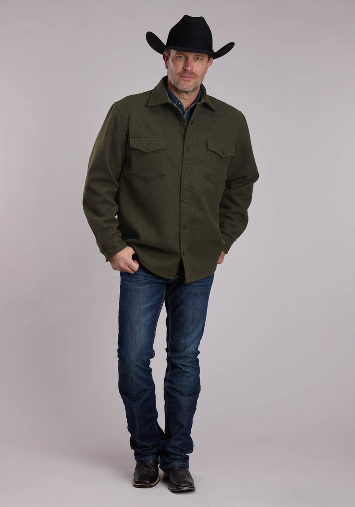 MENS ROPER WESTERN BUTTON UP SHIRT JACKET