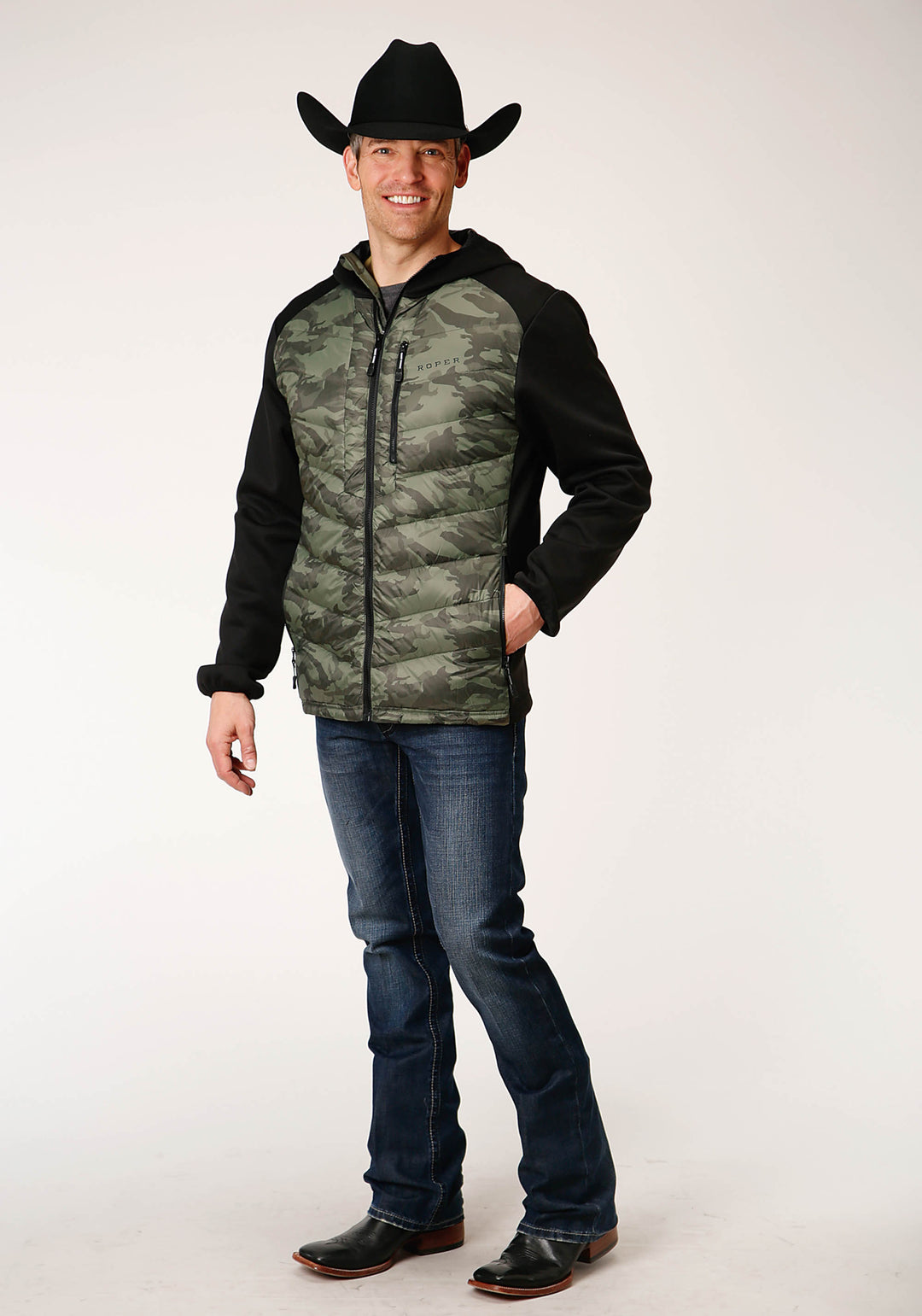 MENS DOWN FILLED CRUSHABLE COMBO JACKET
