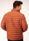 MENS DOWN PROOF COATED JACKET  RUST