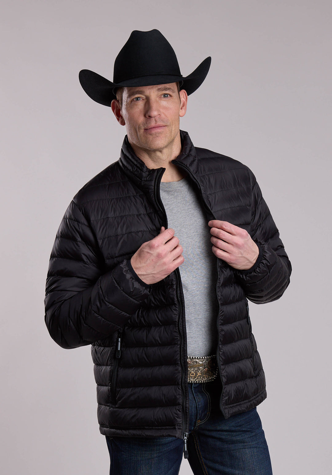 Mens Roper Crushable Down Filled Western Jacket