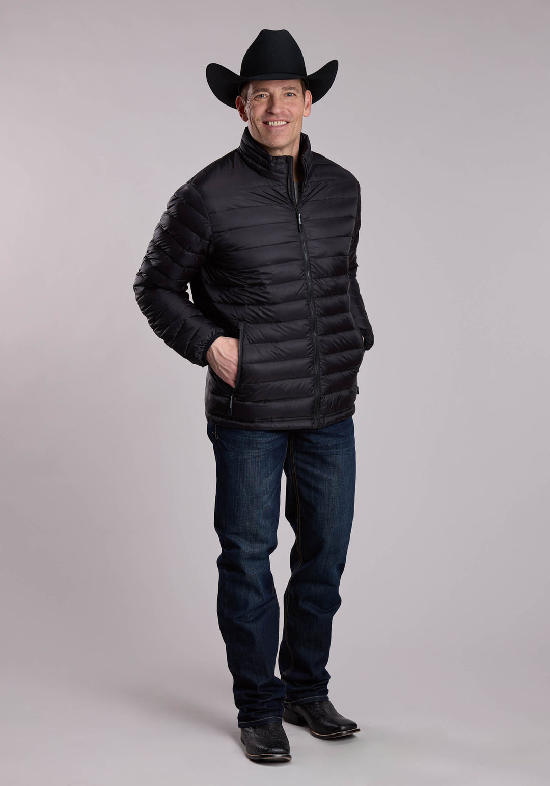Mens Roper Crushable Down Filled Western Jacket