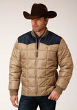 MENS QUILTED POLY WITH POLY FILL JACKET