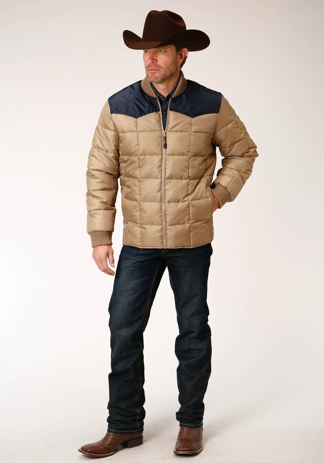 MENS QUILTED POLY WITH POLY FILL JACKET