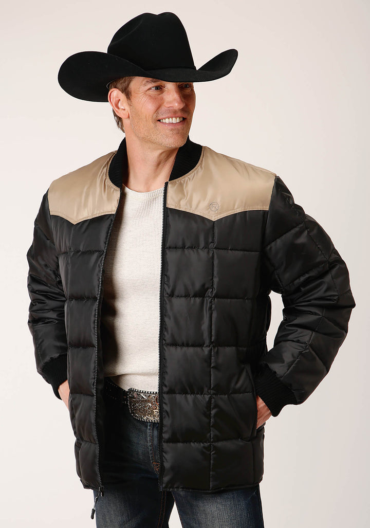 MENS QUILTED POLYFILLED JACKET