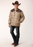 MENS QUILTED POLYFILLED JACKET