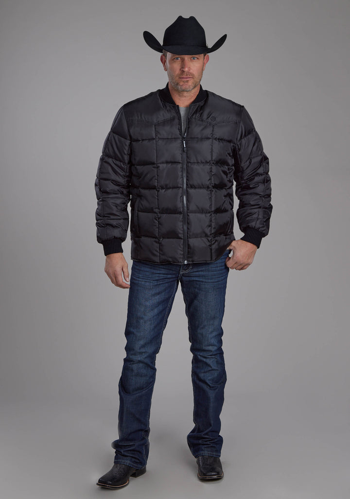 MENS BLACK ZIPPER JACKET