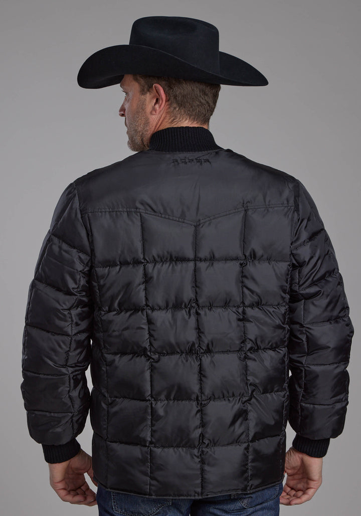 MENS BLACK ZIPPER JACKET