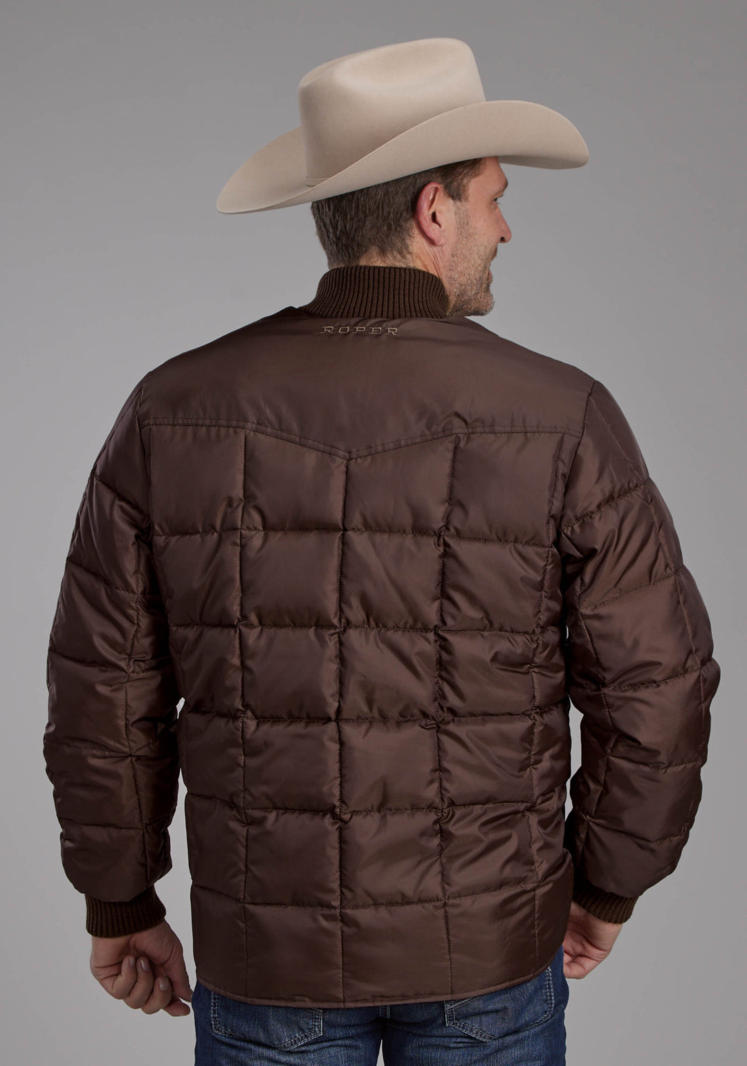MENS CHOCOLATE ZIPPER JACKET