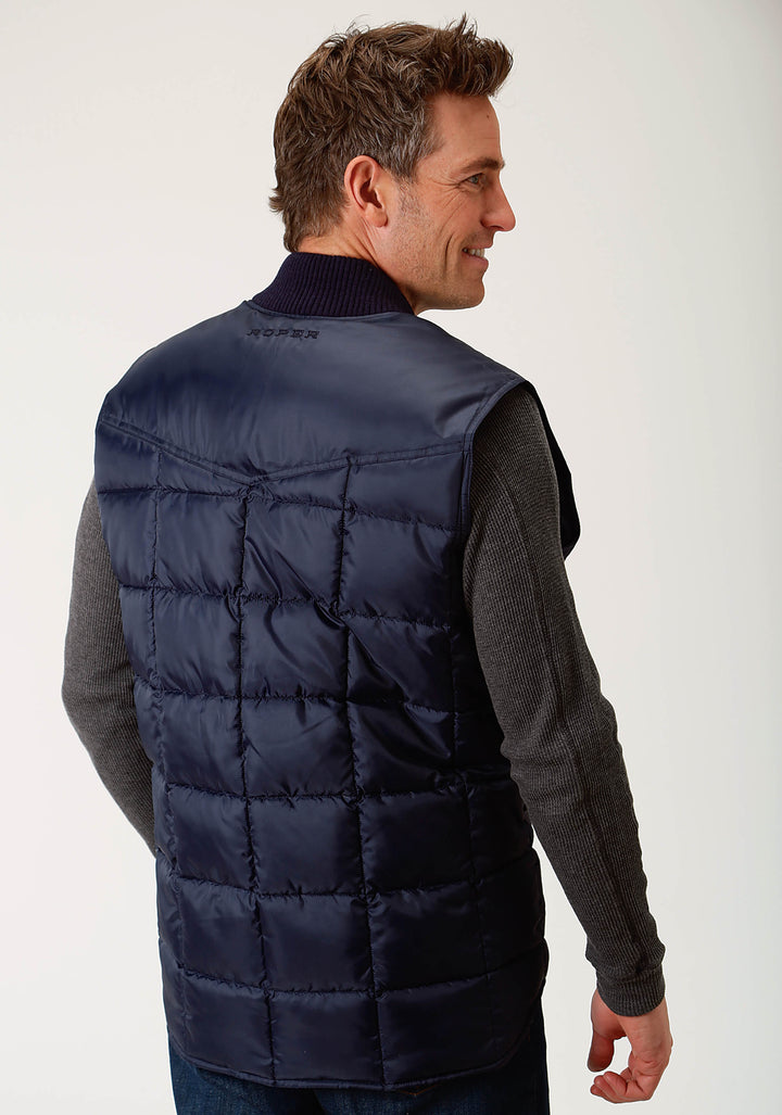 MENS NAVY BLUE POLY-FILLED VEST