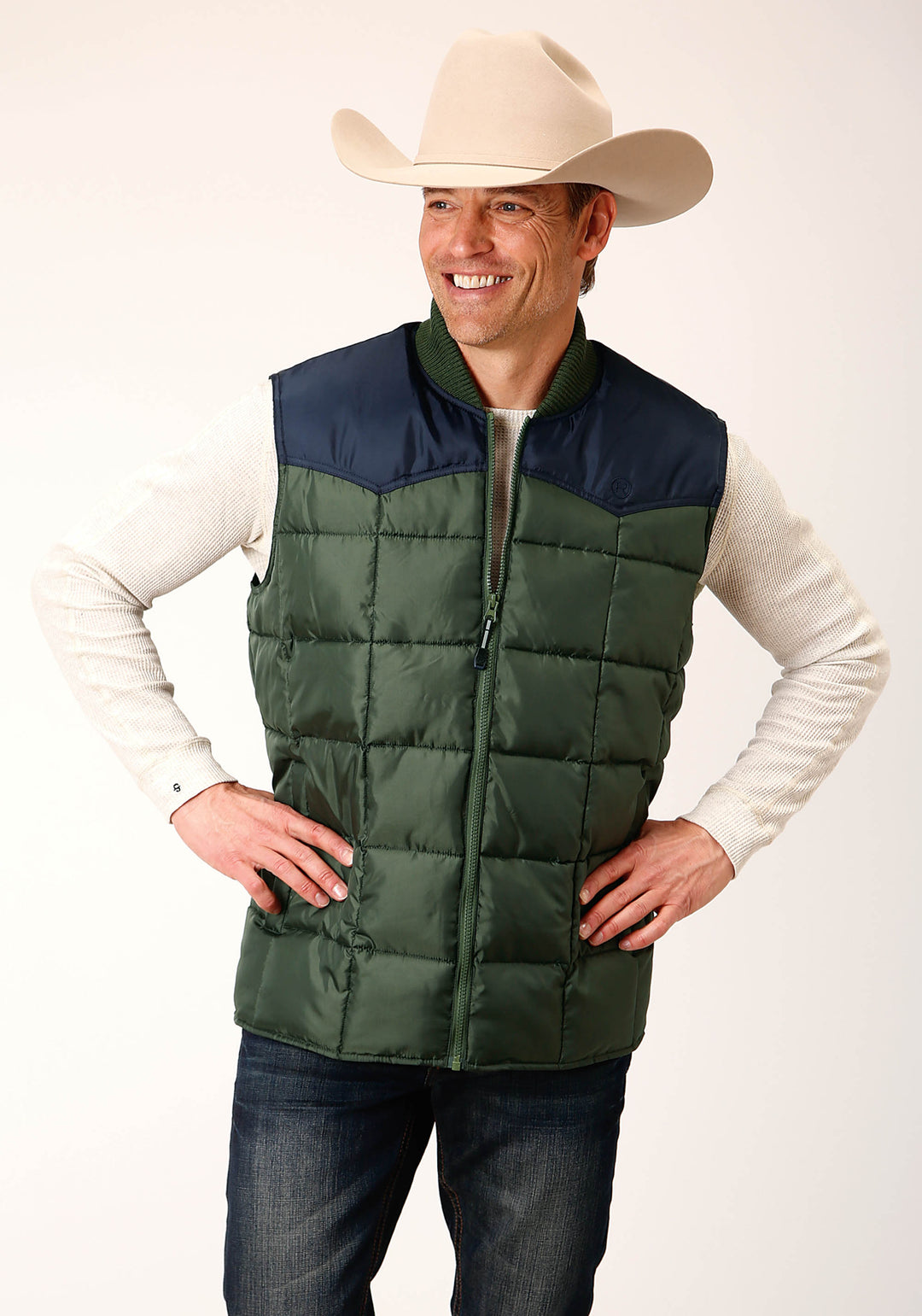 MENS QUILTED POLYFILLED VEST