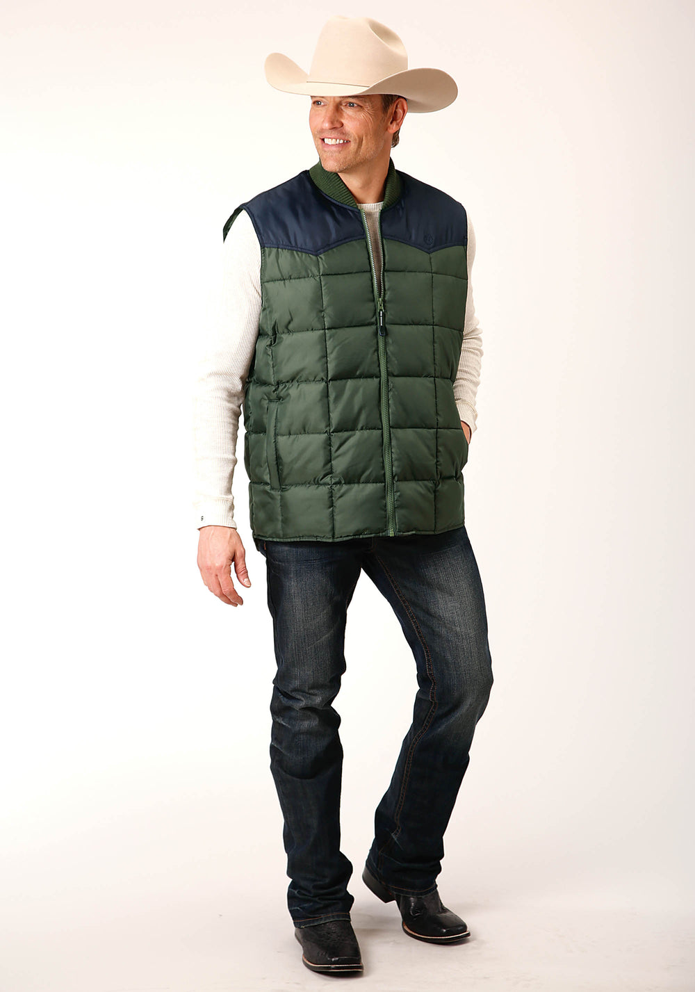 MENS QUILTED POLYFILLED VEST