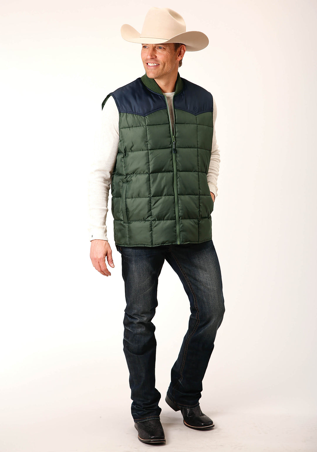 MENS QUILTED POLYFILLED VEST