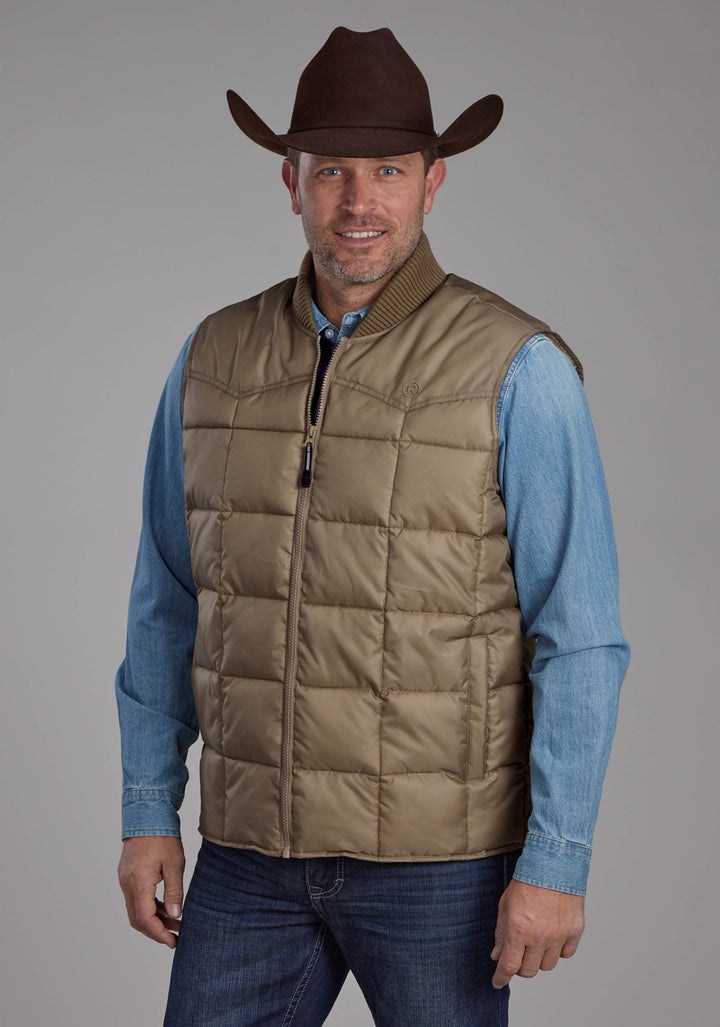MENS KHAKI ZIPPERJACKET