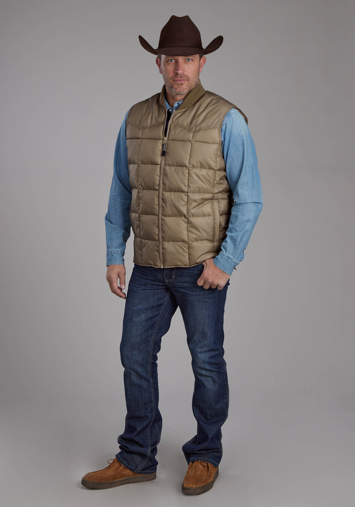 MENS KHAKI ZIPPERJACKET
