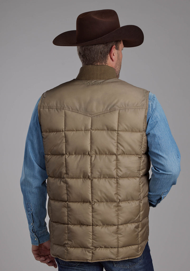 MENS KHAKI ZIPPERJACKET