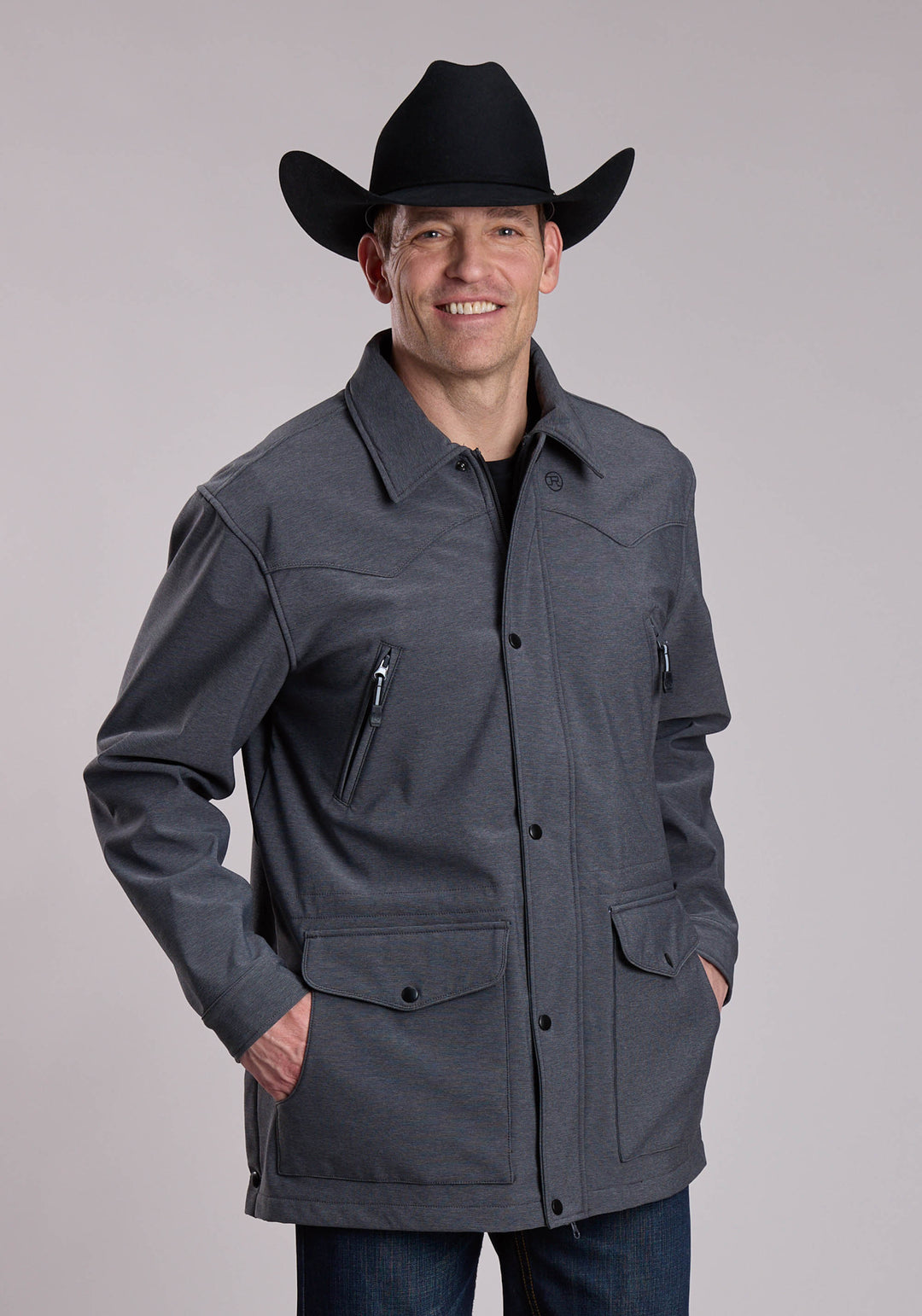 MENS ROPER SOFTSHELL BARN WESTERN JACKET