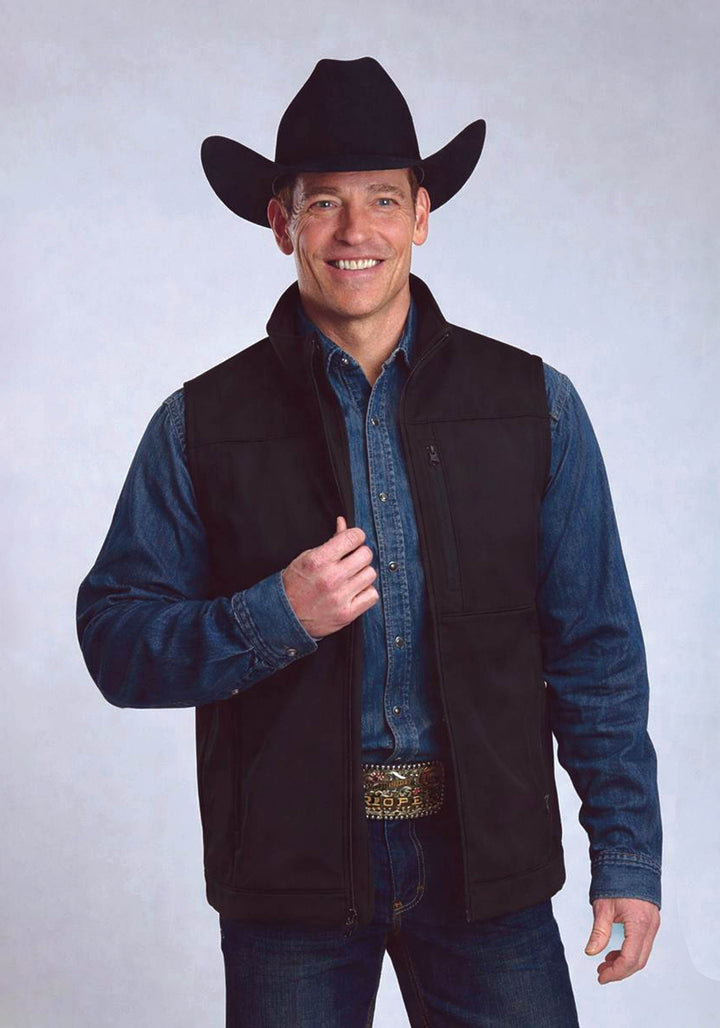 MENS ROPER CONCEAL CARRY SOFTSHELL WESTERN VEST