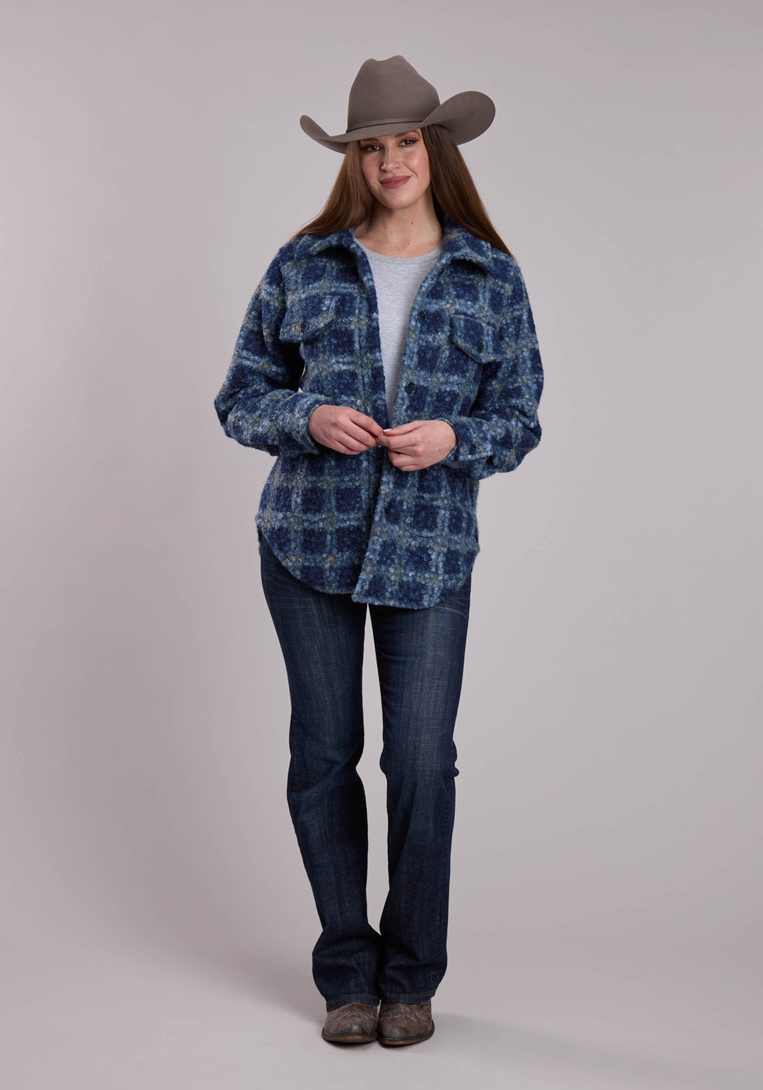 WOMENS ROPER HEAVY TEDDY OVERSIZED SHIRT-JAC