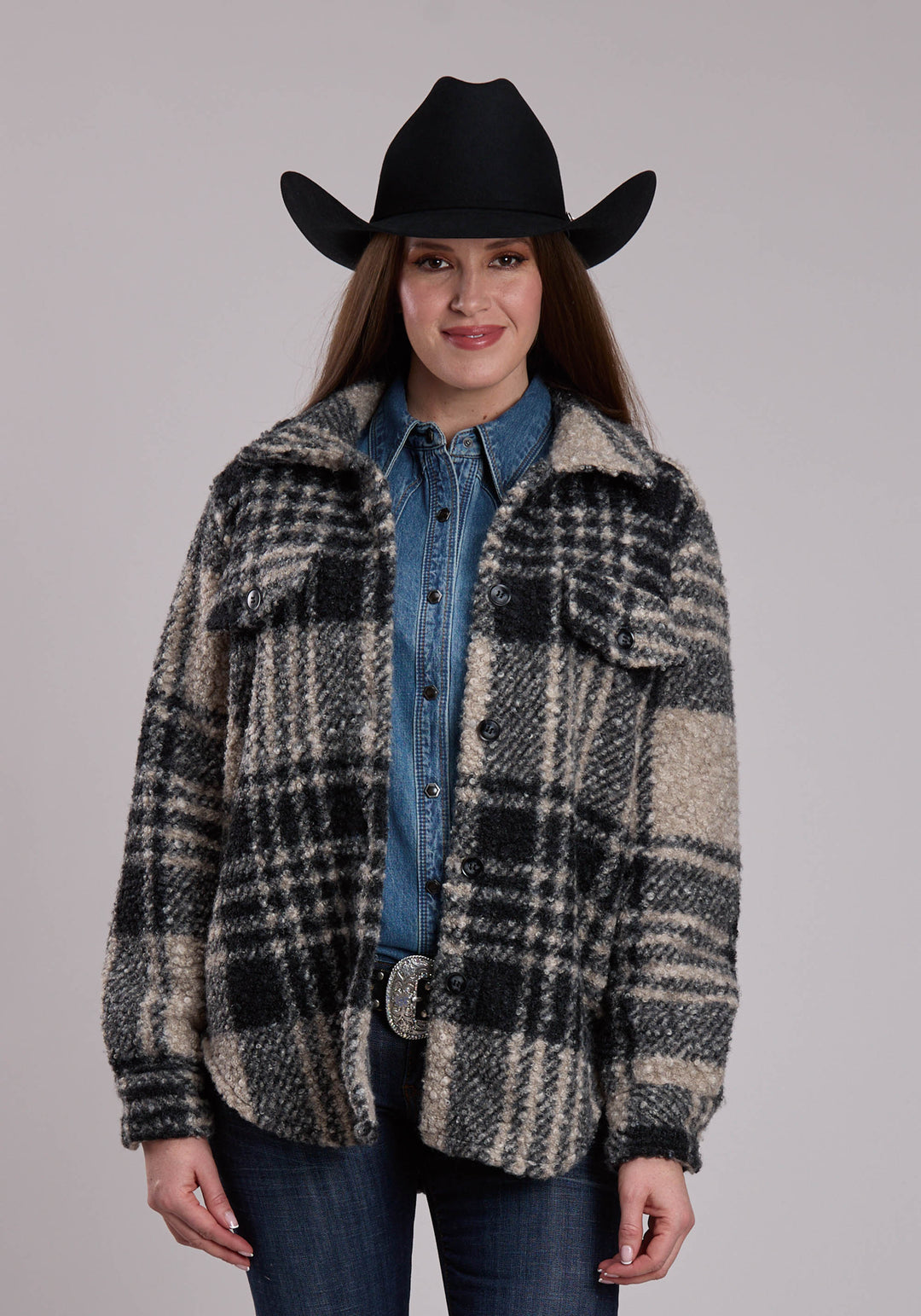 WOMENS ROPER HEAVY TEDDY OVERSIZED SHIRT-JAC