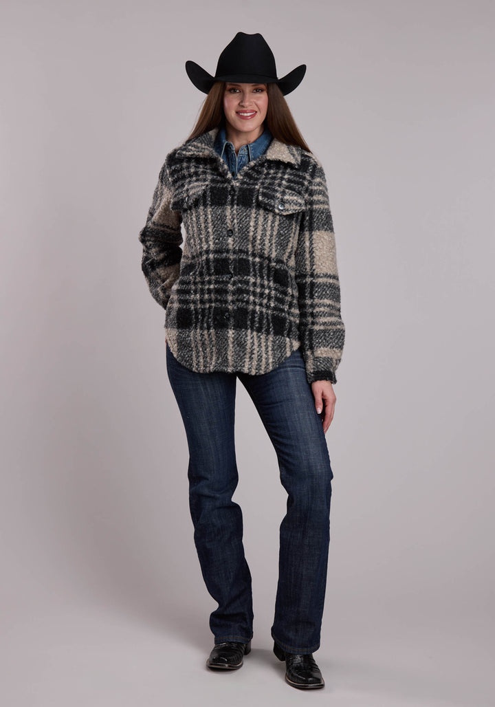 WOMENS ROPER HEAVY TEDDY OVERSIZED SHIRT-JAC