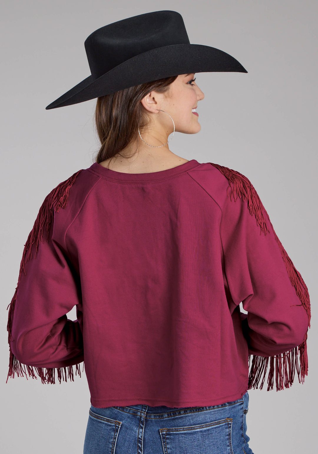 WOMENS COTTON FLEECE SWEATSHIRT PULLOVER JACKET