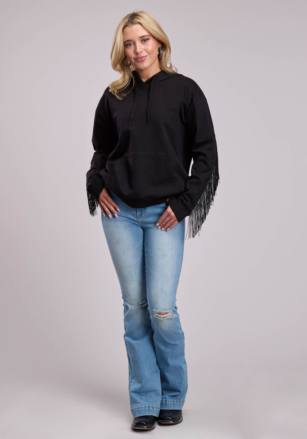 WOMENS JACKET PULLOVER LONG SLEEVE COTTON FLEECE SWEATSHIRT WESTERN JACKET