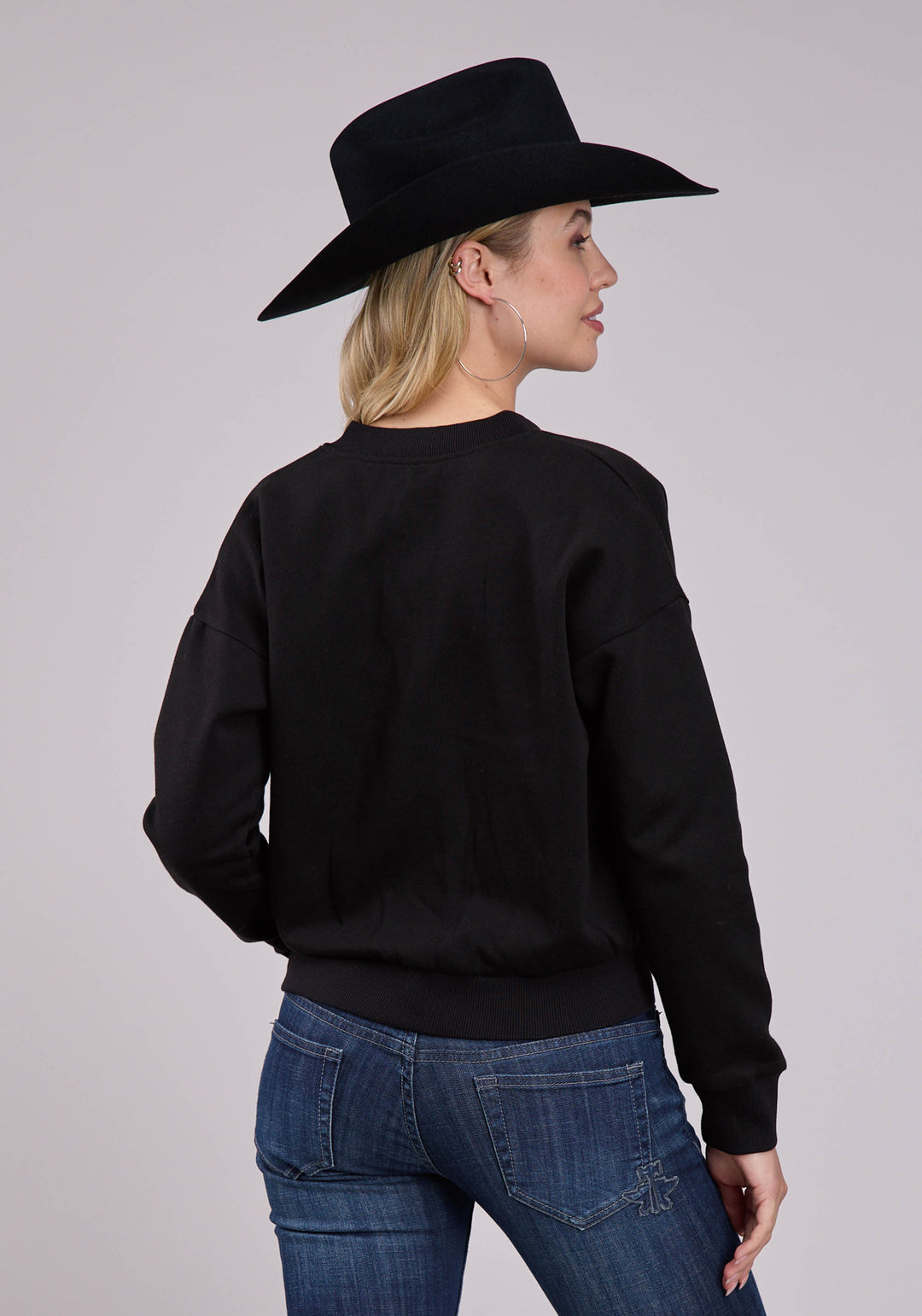 WOMENS JACKET ZIPPER COTTON FLEECE ZIP FRNT SWEATSHIRT WESTERN JACKET