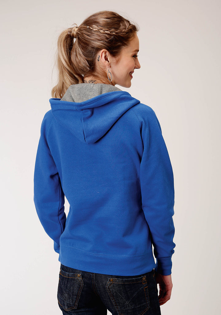 WOMENS RIDER AND CACTUS SCREEN PRINT HOODIE