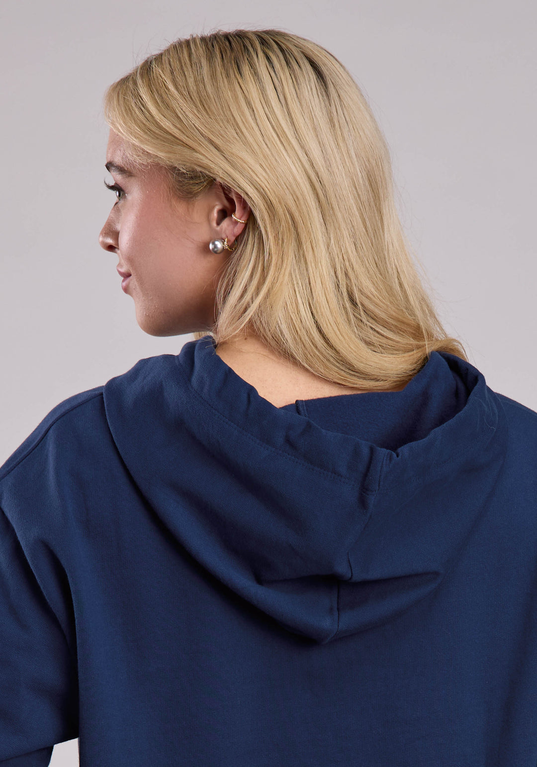 WOMENS JACKET PULLOVER COTTON FLEECE SLOUCHIE HOODIE WESTERN JACKET